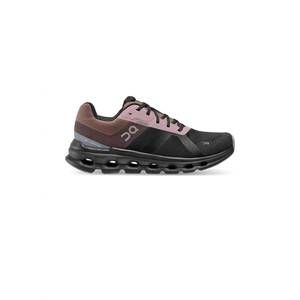 NEW ON RUNNING women's cloudrunner waterproof shoe in black/grape